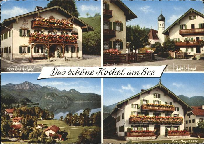 Kochel See Katholische Kirche Haus Mayrbauer Haus Pensberger