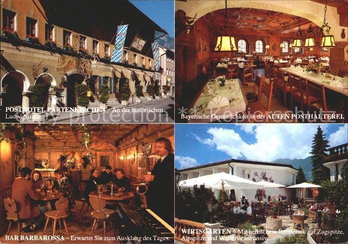 GARMISCH-PARTENKIRCHEN Bayern Posthotel Partenkirchen Ludwigstrasse Bar Barbaros