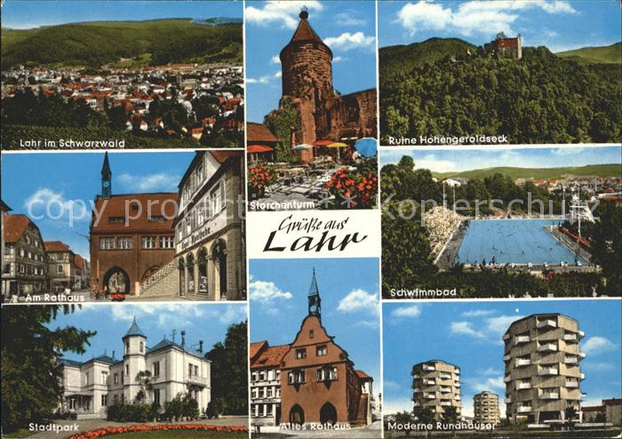 Lahr Schwarzwald Storchenturm Ruine Hohengeroldseck Schwimmbad Altes Rathaus