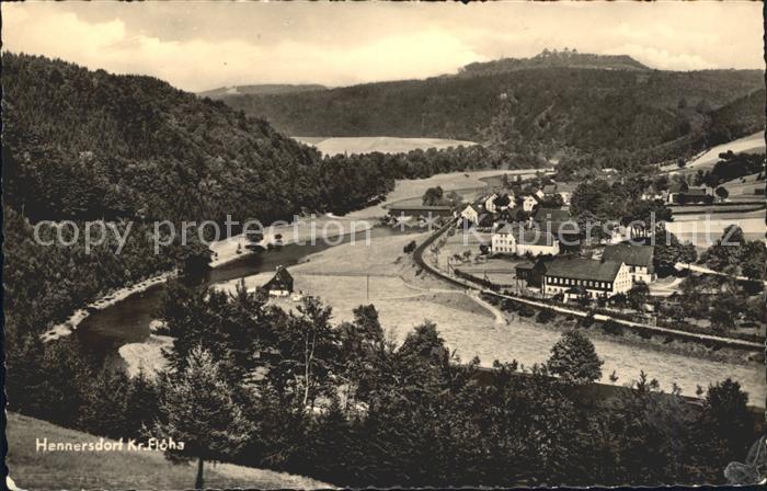 Hennersdorf Augustusburg Ortsansicht