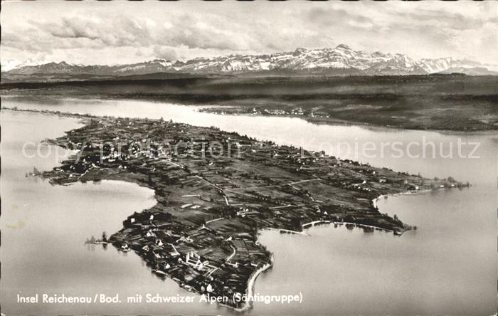 Insel Reichenau Fliegeraufnahme Saentisgruppe