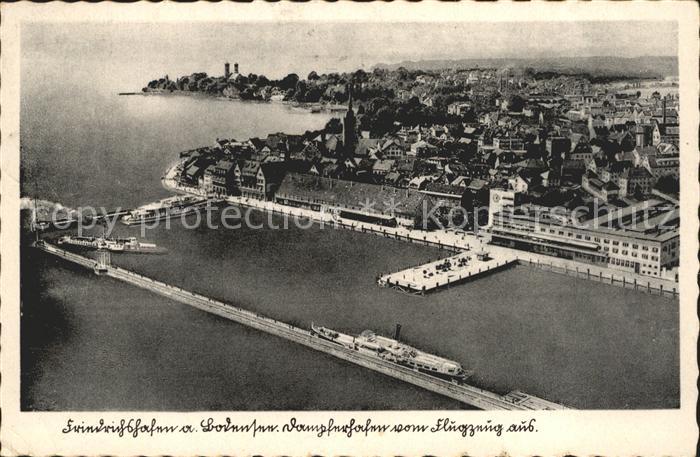 Friedrichshafen Bodensee Dampferfahrt Fliegeraufnahme