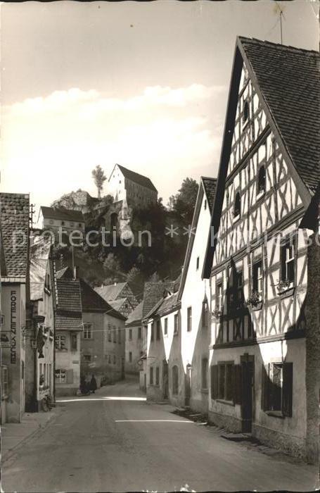 Pottenstein Oberfranken Fraenkische Schweiz Fischergasse