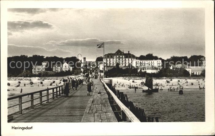 Heringsdorf Ostseebad Usedom Seebruecke Strand