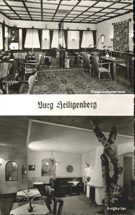 Gensungen Burg Heiligenberg Gesellschaftsraum Burgkeller