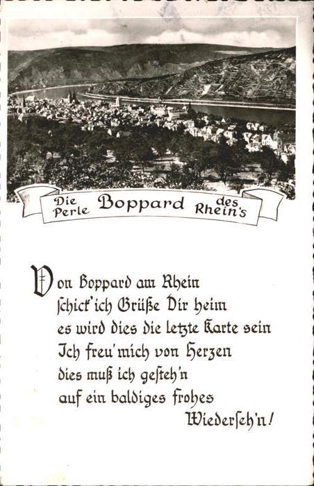 Boppard Rhein Ortsansicht Gedicht