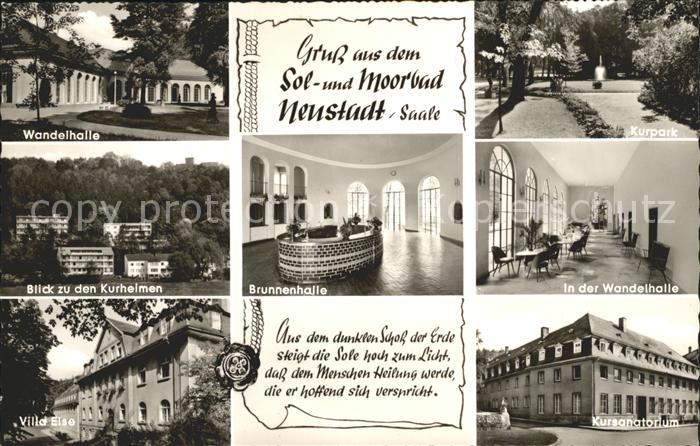 Neustadt Saale Wandelhalle Brunnenhalle Kurpark Kursanatorium