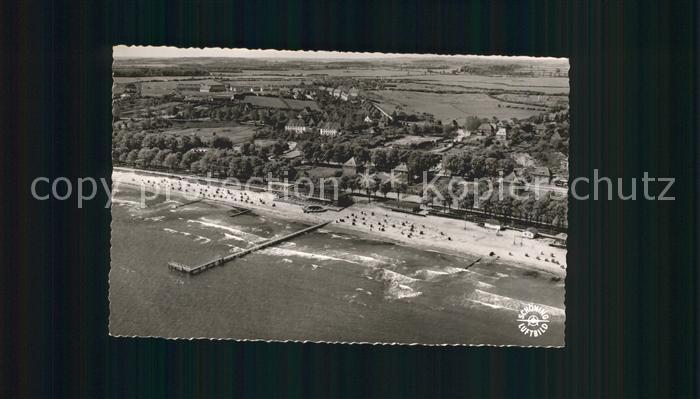 ECKERNFoeRDE Ostseebad Fliegeraufnahme Strand