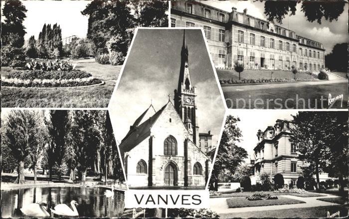 Vanves parc lycee eglise mairie
