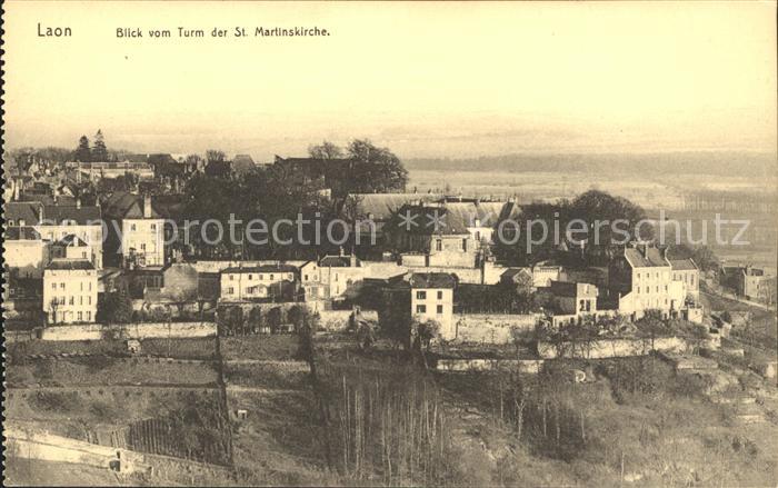 Laon Aisne vom Turm St Martinskirche