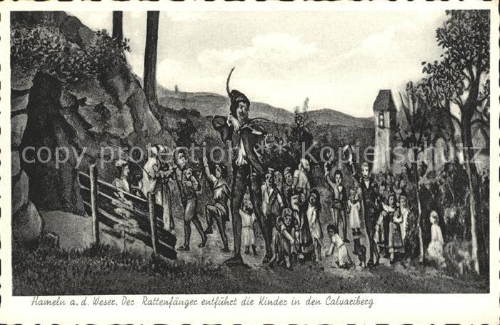 Hameln Weser RAttenfaenger entfuehrt Kinder Caluauiberg