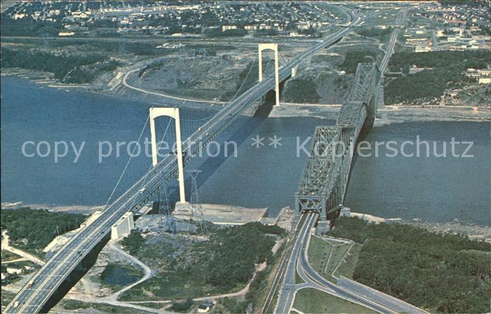Quebec Fliegeraufnahme Pierre Laporte Bridge