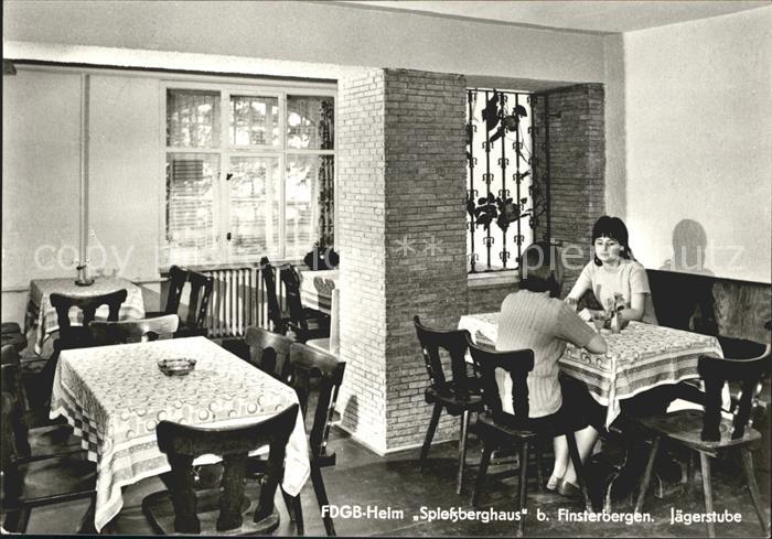 Finsterbergen FDGB Heim Spietzberghaus Jaegerstube