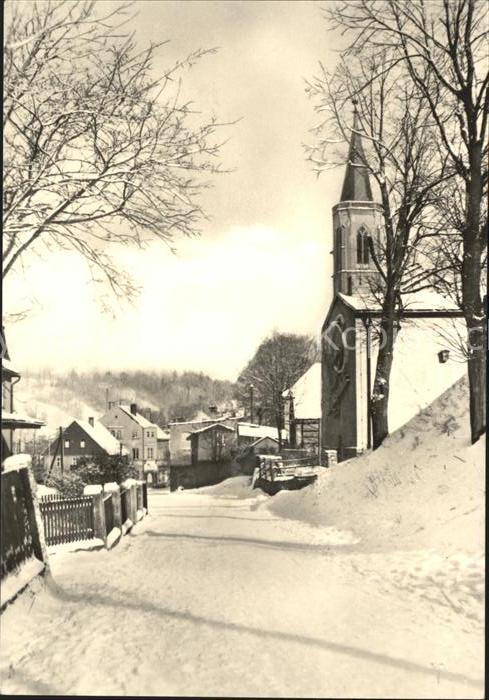 Neuhausen Erzgebirge Dorfstrasse Kirche