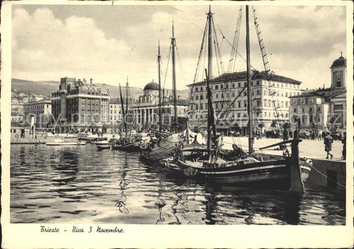 Trieste Riva 3 Novembre Boote