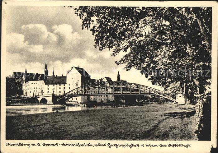 Straubing Donaubruecke Schloss