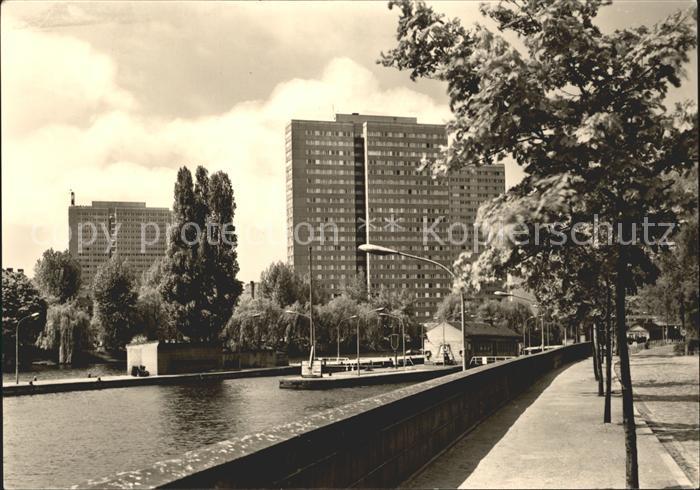 BERLIN  CITY Hochhaeuser Fischerkietz Schleuse