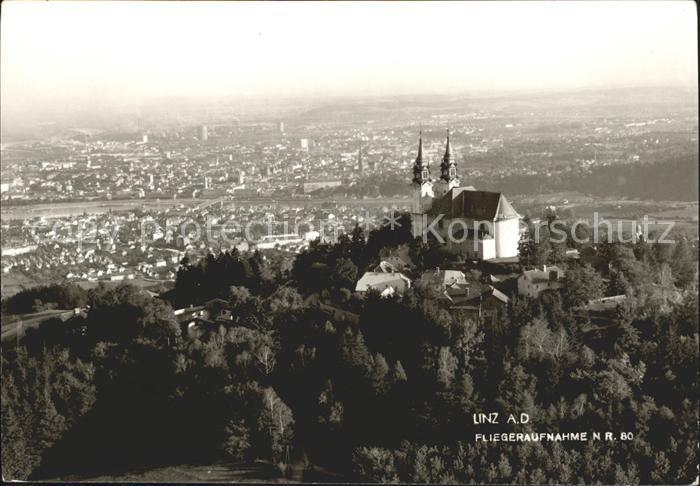Linz Donau Fliegeraufnahme