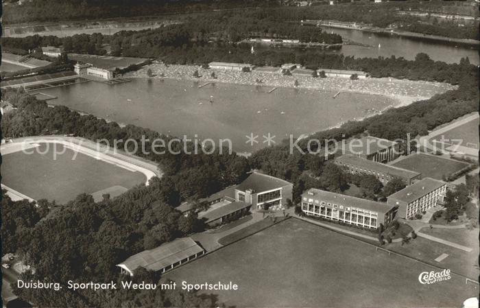 Duisburg Ruhr Fliegeraufnahme Sportpark Wesau Sportschule
