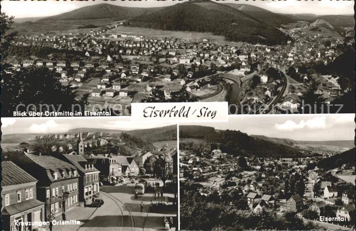 Eiserfeld Ortsmitte Eiserntal Kreuzungen