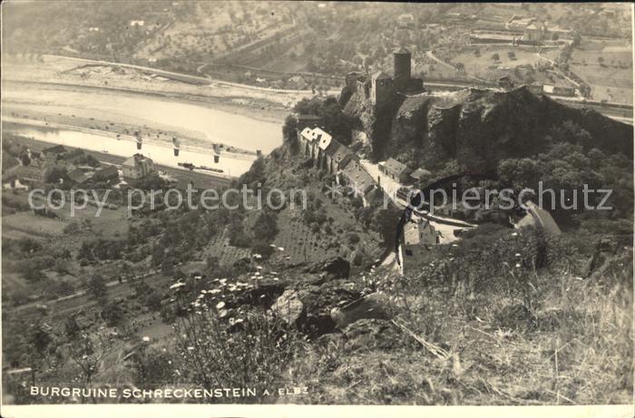 Hrad Strekov Burgruine Schreckenstein Elbe