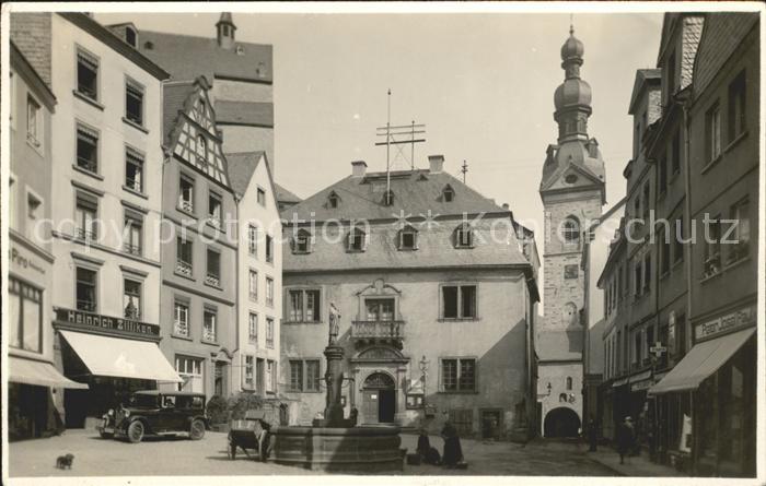 Cochem Mosel Strassenansicht Brunnen Heinrich Zilliken Haus Kirche