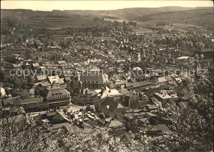 Suhl Thueringer Wald vom Othilienstein