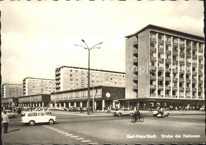 Karl-Marx-Stadt CHEMNITZ Strasse Nationen