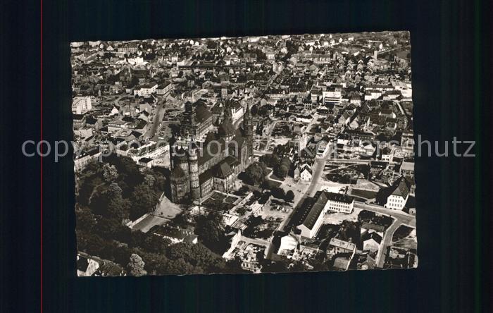 Worms Rhein Fliegeraufnahme