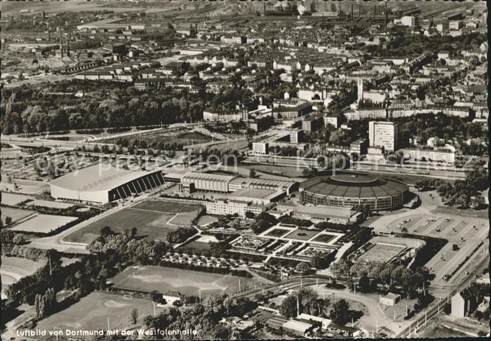 DORTMUND  CITY Fliegeraufnahme Westfalenhalle