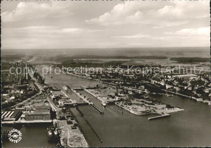 Holtenau Kiel Fliegeraufnahme Kanal Schleusen