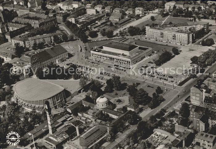 Karlsruhe Fliegeraufnahme Schwarzwald Stadthalle