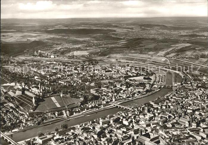 WueRZBURG Bayern Fliegeraufnahme