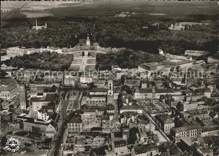 Karlsruhe Fliegeraufnahme Schloss