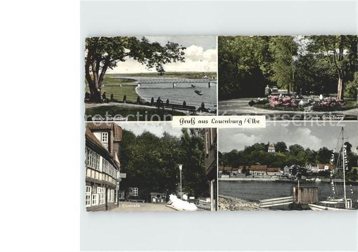 Lauenburg Elbe Schlossberg Elbstrasse Bruecke