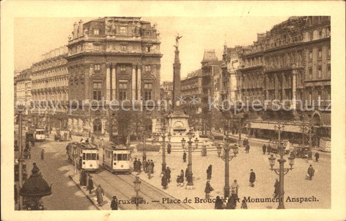 Strassenbahn Bruxelles Place de Brouckere Monument A