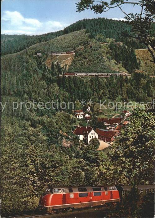 Eisenbahn Triberg Dreibahnlinie Bachjoerg Schwarzwaldbahn