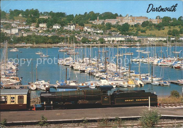 Lokomotive Boote Hafen Britannia Royal Naval College Dartmouth