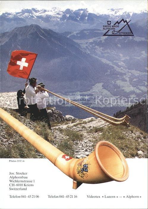 Alphorn Alphornblaeser Pilatus