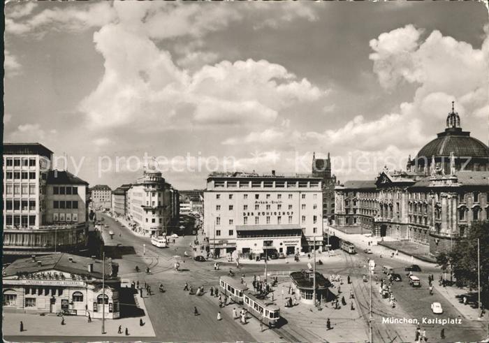 Strassenbahn Muenchen Karlsplatz