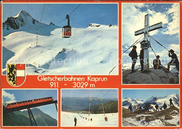 Seilbahn Gletscherbahnen Kaprun Kitzsteinhorn Gipfelkreuz