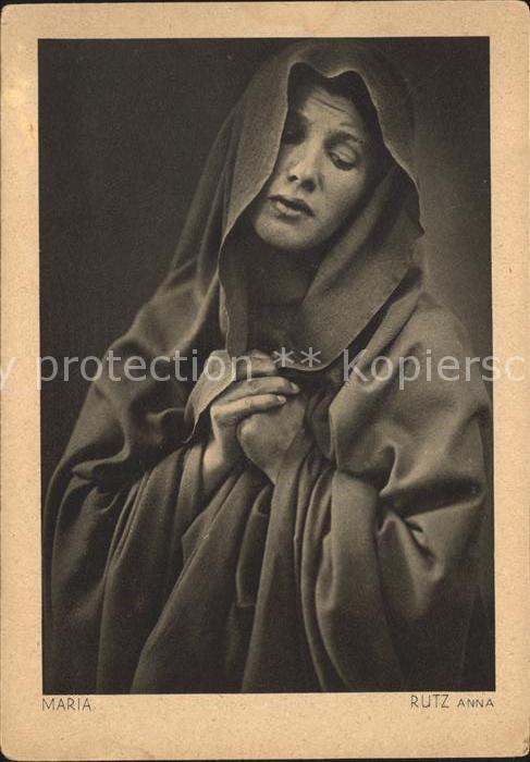 Passionsspiele Oberammergau 1930 Maria Rutz Anna