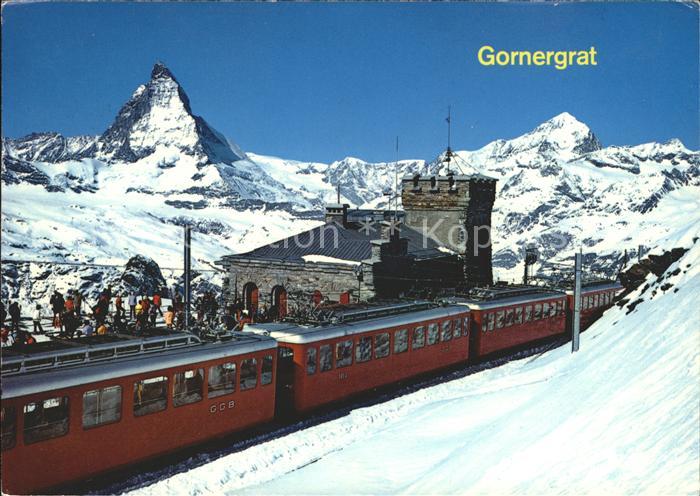 Zahnradbahn Gornergrat Zermatt Matterhorn Dt. Blanche