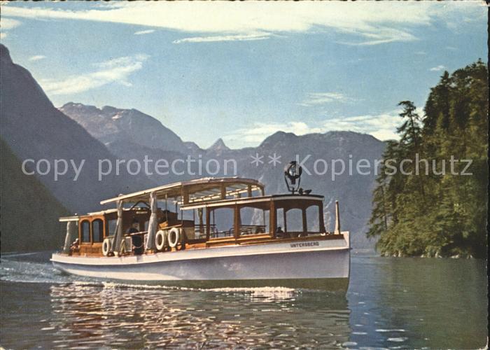 Motorboote Koenigssee Steinernem Meer Schoenfeldspitze