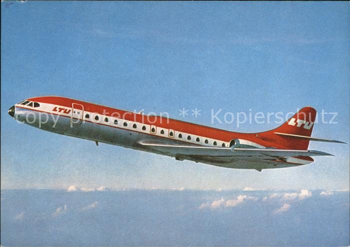 Flugzeuge Zivil LTU Caravelle SE 210 10 R Fliegeraufnahme