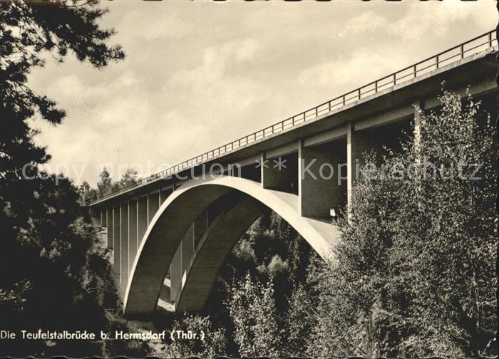 Bruecken Bauwerke Teufelsbruecke Hermsdorf