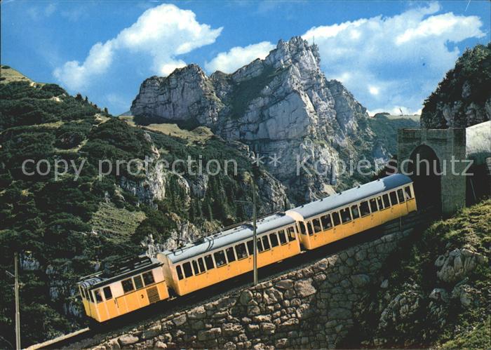 Zahnradbahn Wendelsteinbahn Tunneleinfahrt Soinkesselspitze