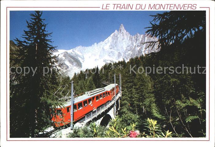 Zahnradbahn Montenvers Mer de Glace Aiguille Verte Drus Mont-Blanc
