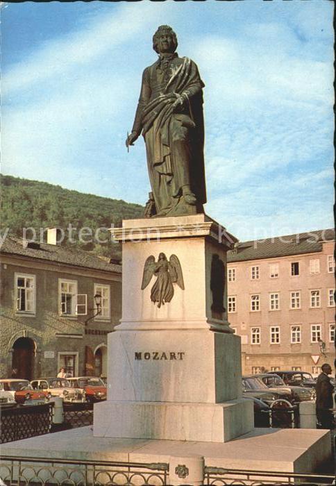 Mozart Wolfgang Amadeus Denkmal Salzburg