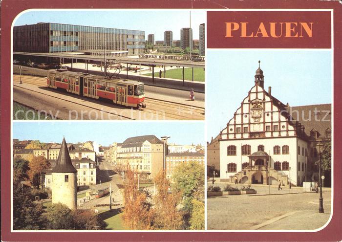Strassenbahn Plauen Bahnhof Otto-Grotewohl-Platz Rathaus